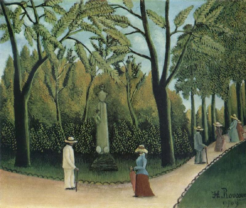 Henri Rousseau The Chopin Memorial in the Luxembourg Garden Germany oil painting art